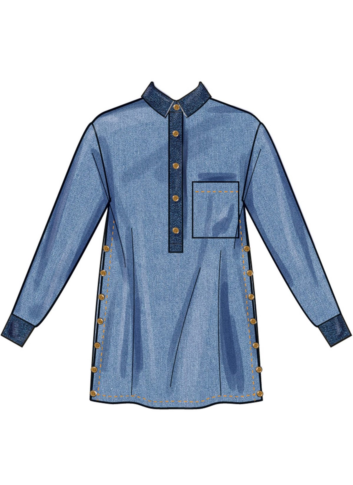 Simplicity Sewing Pattern S3068 Misses' Top and Tunics