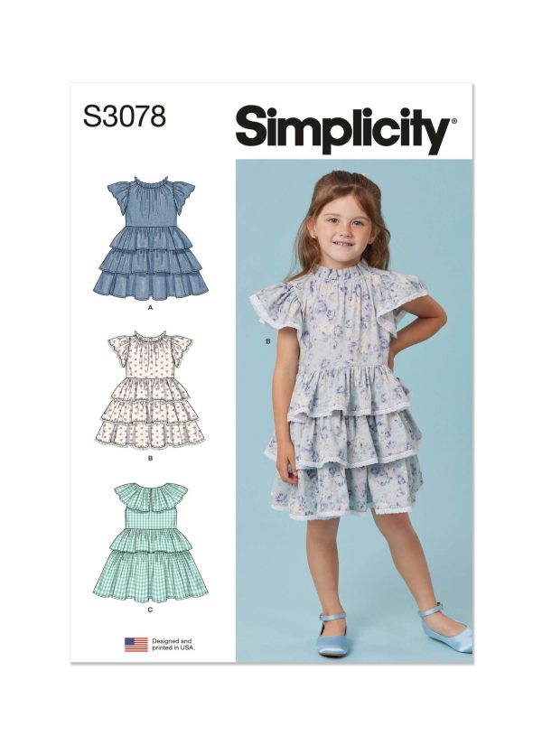 Simplicity Sewing Pattern S3078 Children's Dresses