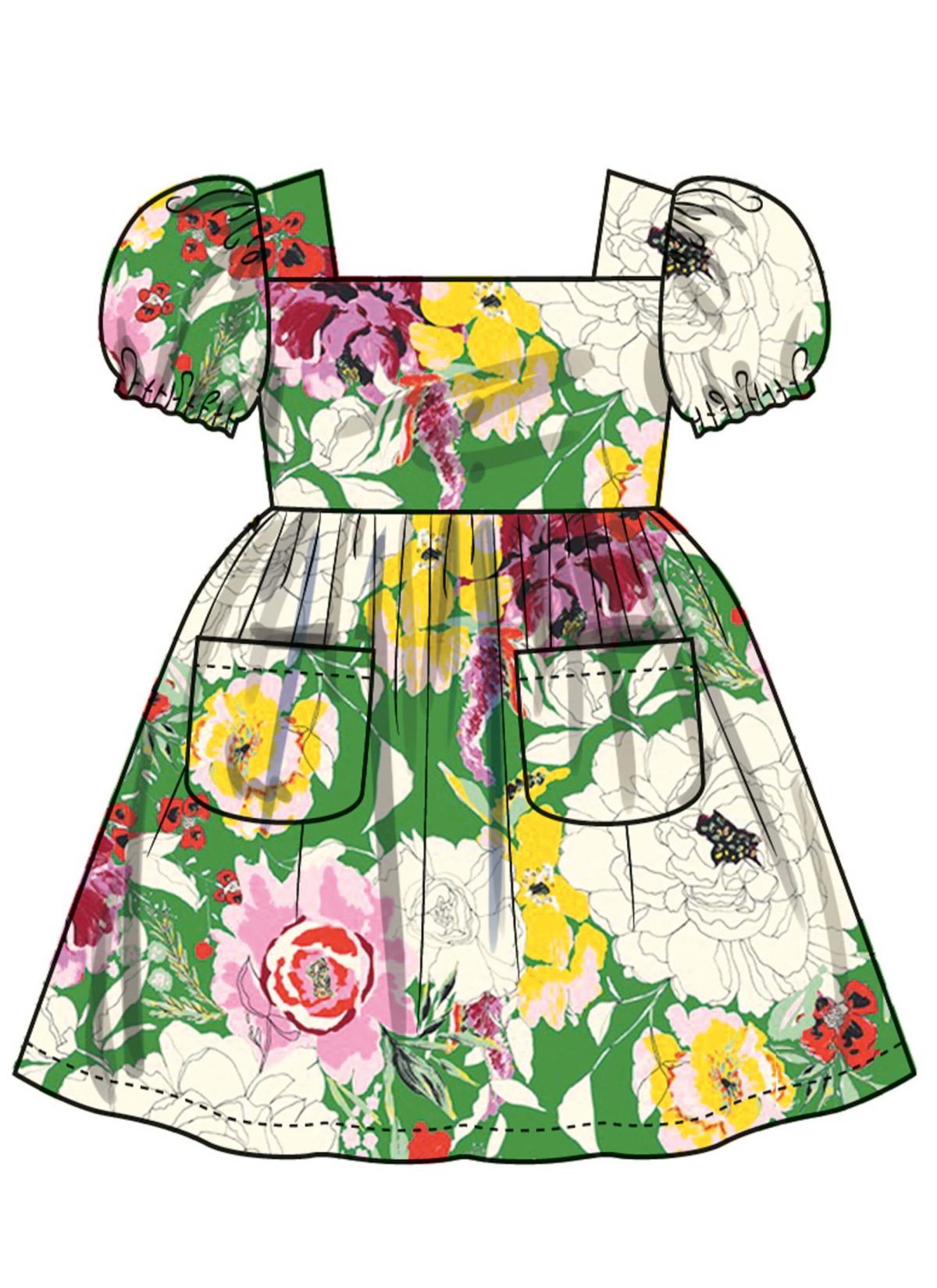 Simplicity Sewing Pattern S3080 Toddlers' Dresses