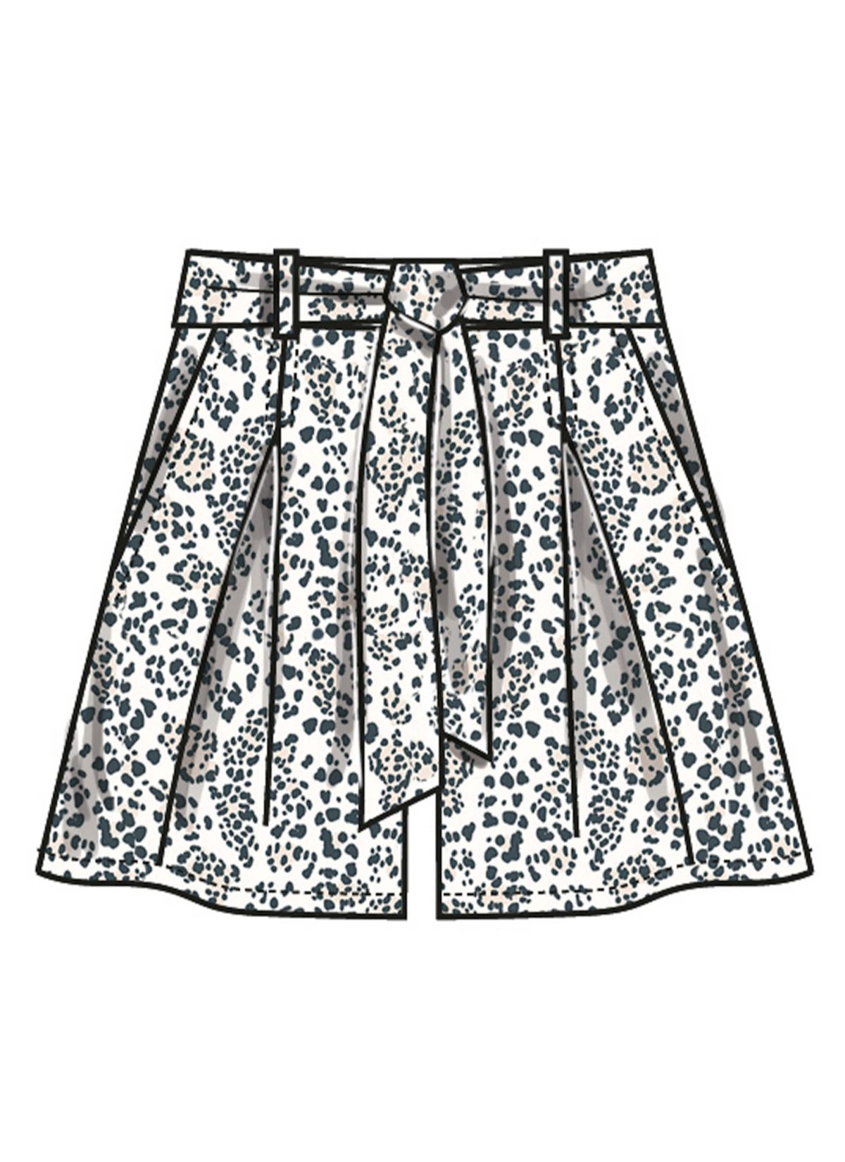 Simplicity Sewing Pattern S3106 Misses' Shorts and Trousers with Tie Belt