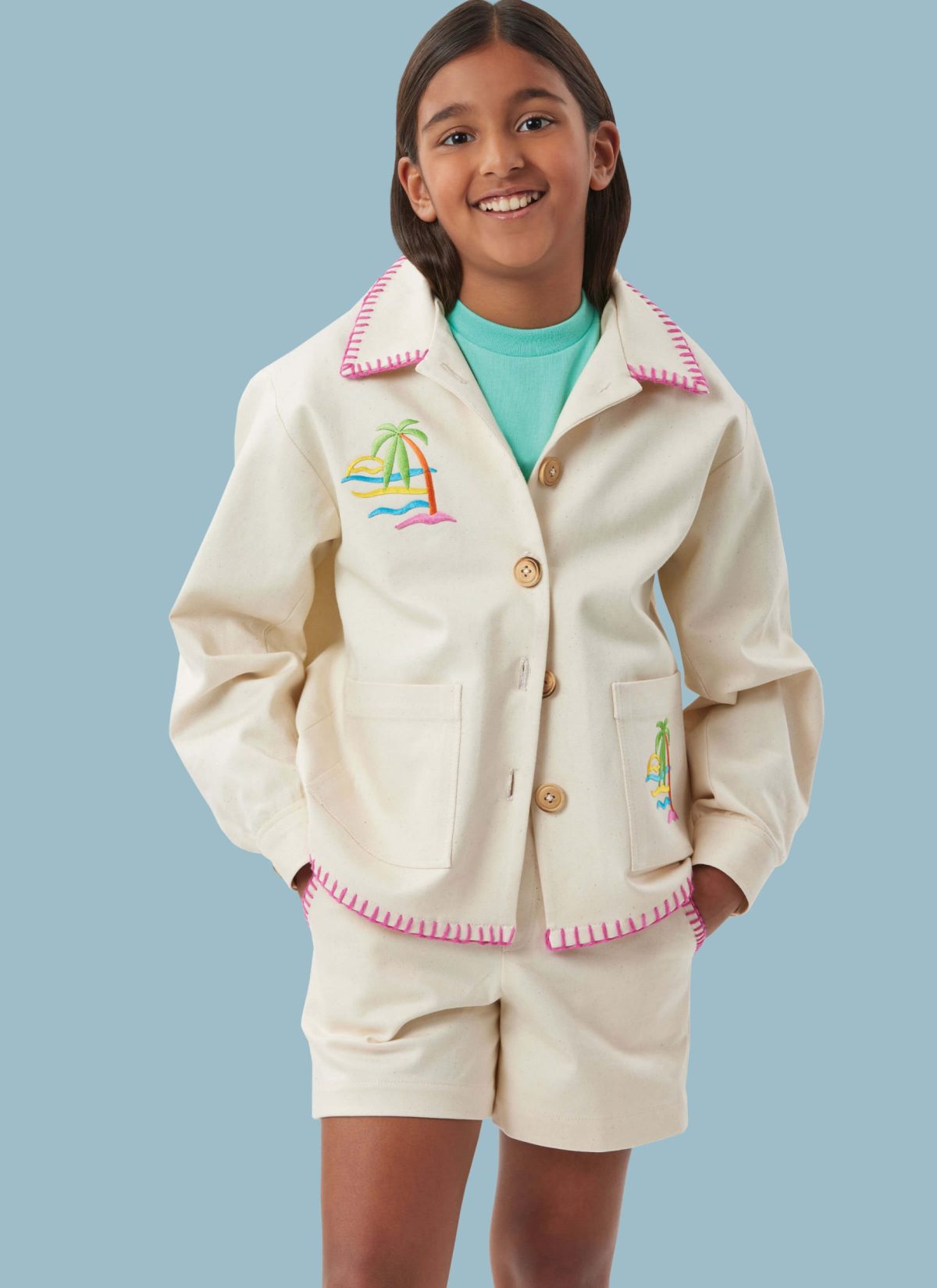 Simplicity Sewing Pattern S3113 Children's or Girls' and Boys' Jacket, Shorts and Trousers