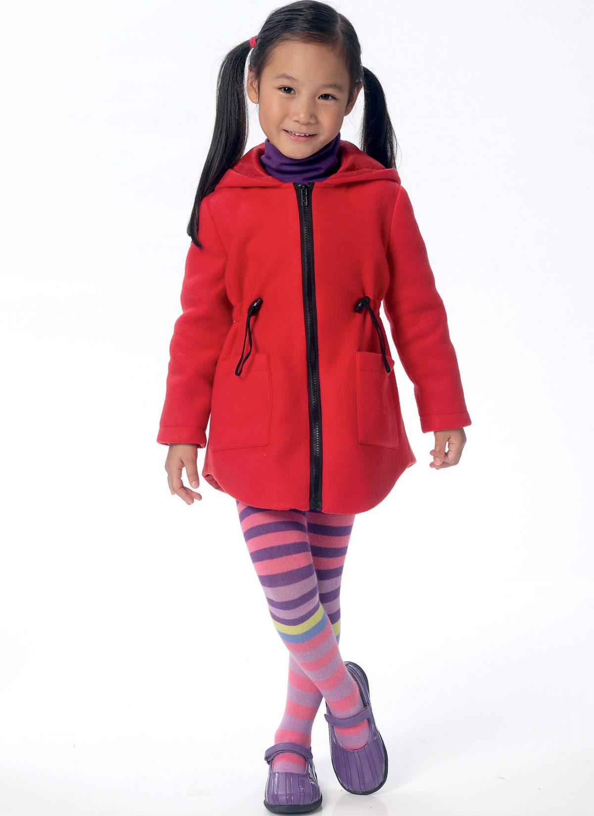 Butterick Sewing Pattern B6279 Children's/Girls' Vest and Jackets with Hood