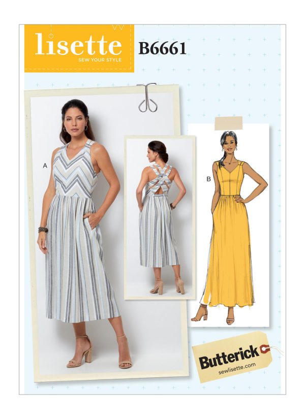 Butterick Sewing Pattern B6661 Misses' Dress by Lisette