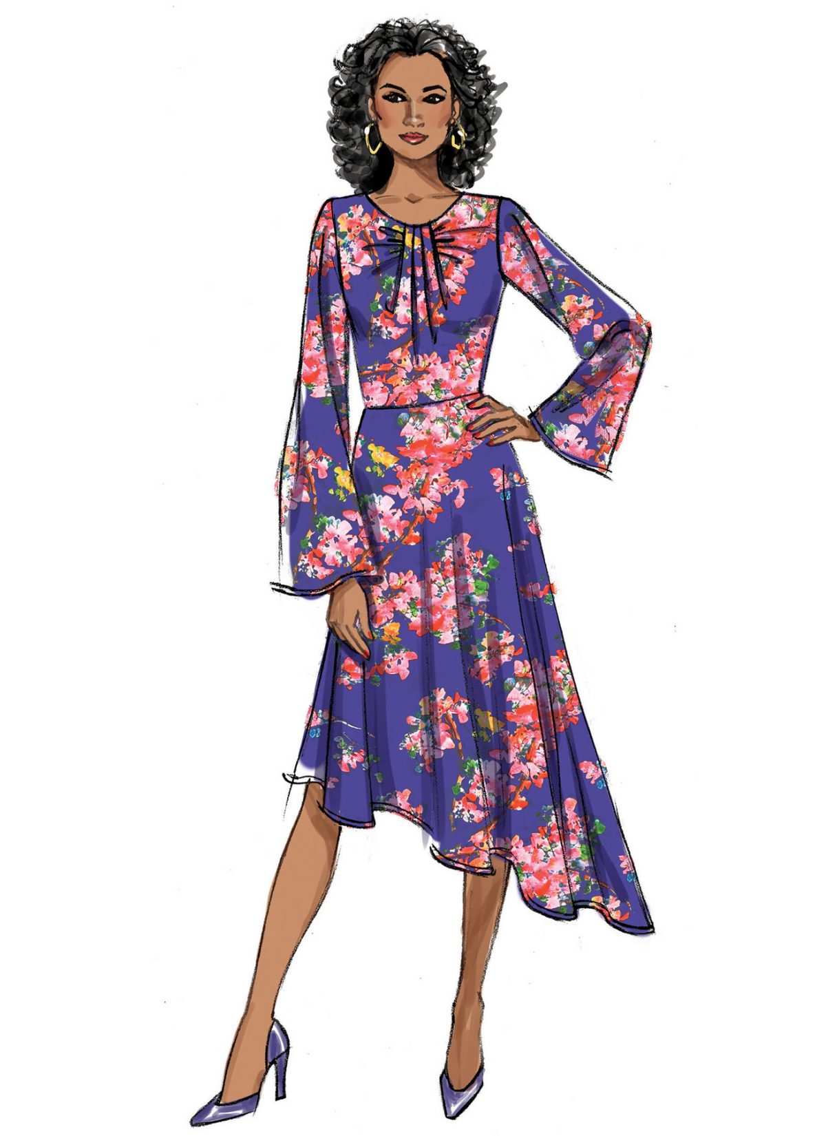 Butterick Sewing Pattern B6704 Misses' Dress & Sash