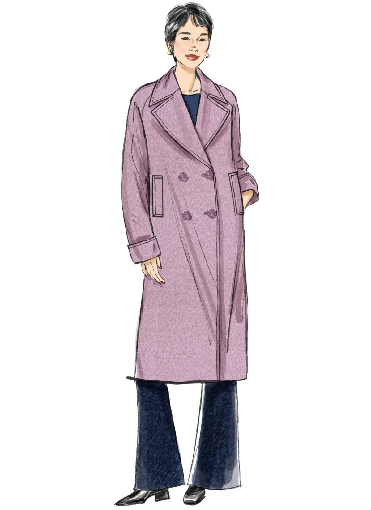 Butterick Sewing Pattern B7007 Misses' Jacket and Coat