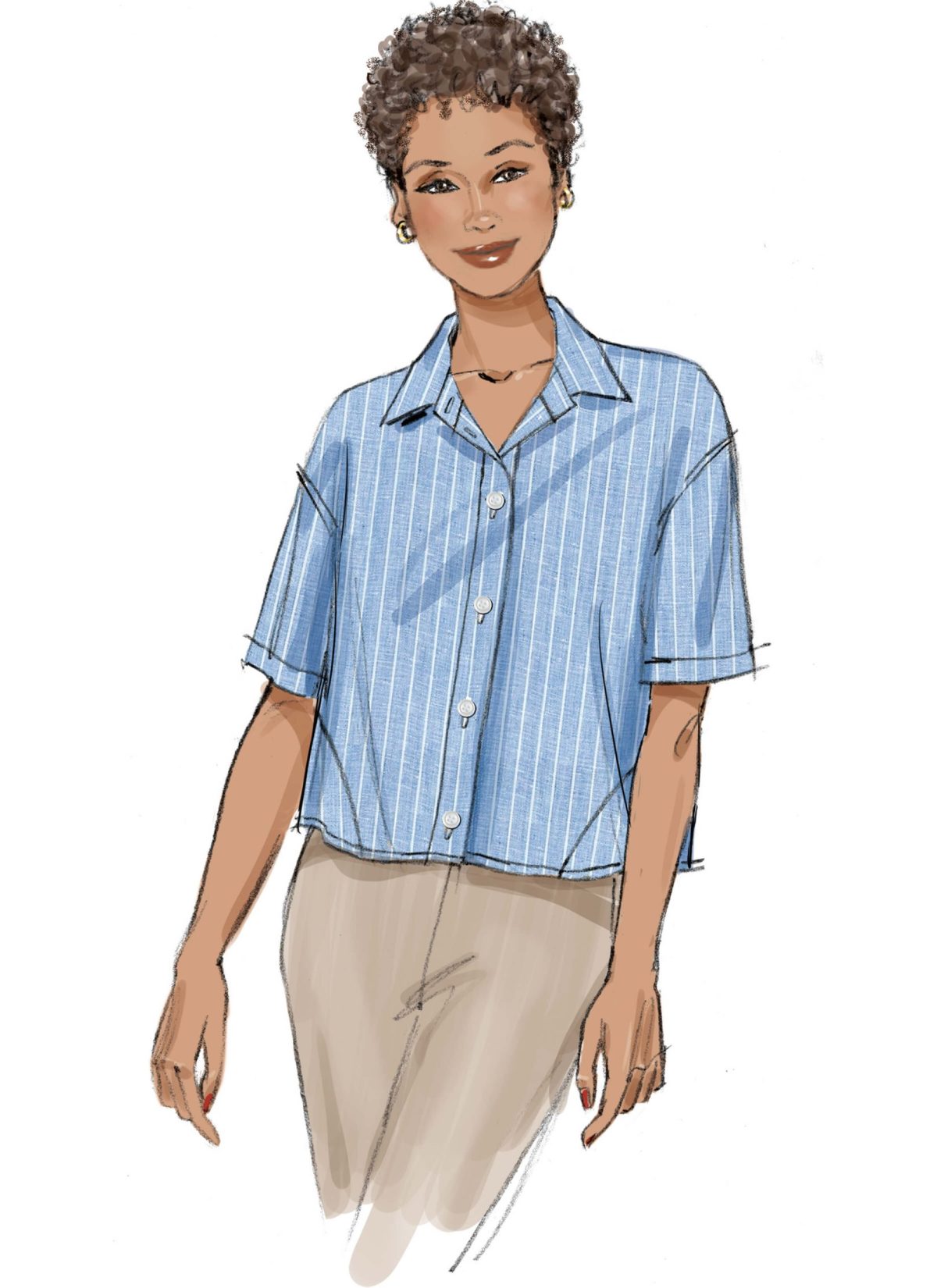 Butterick Sewing Pattern B7011 Misses' Shirts