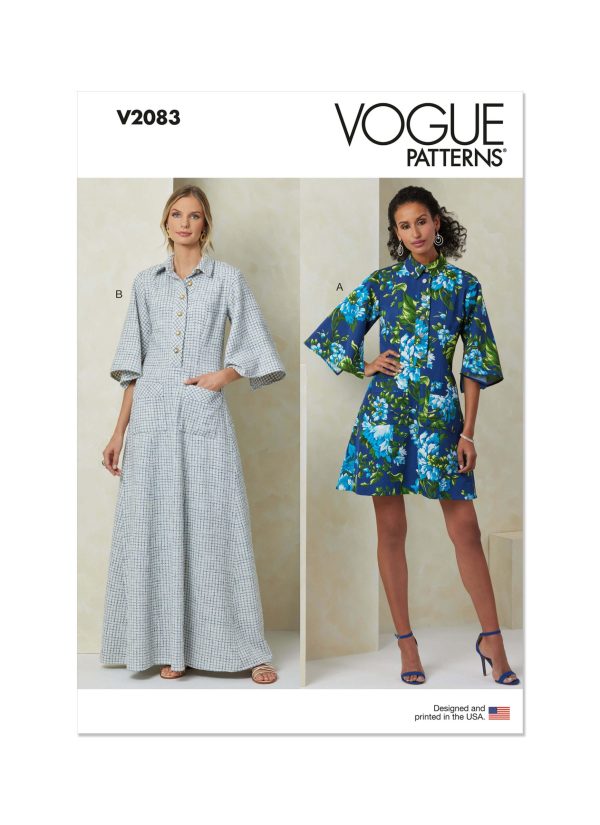 Vogue Patterns Sewing Pattern V2083 Misses' Dress in Two Lengths