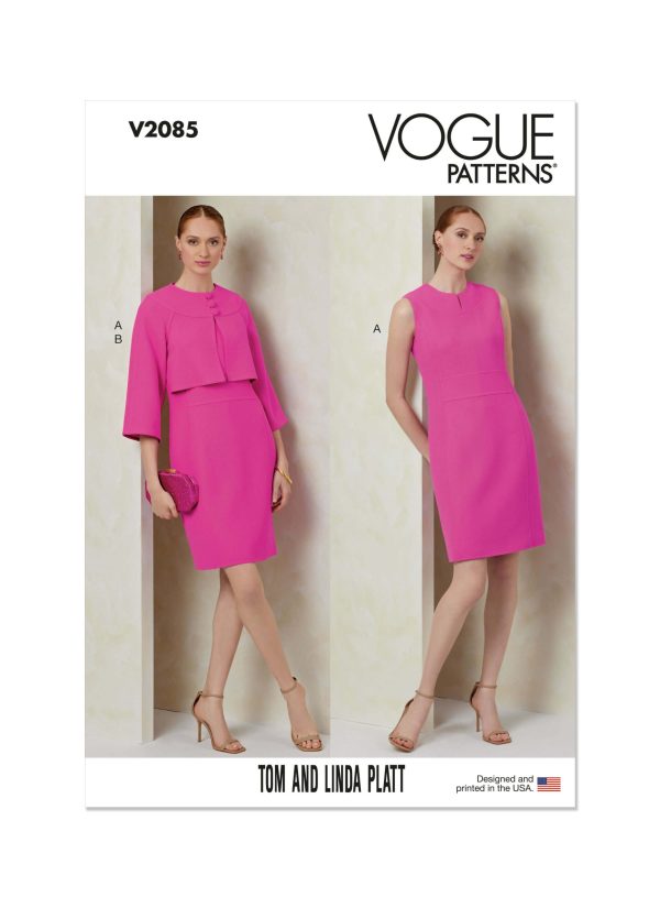 Vogue Patterns Sewing Pattern V2085 Misses' and Miss Petite Dress and Jacket by Tom And Linda Platt