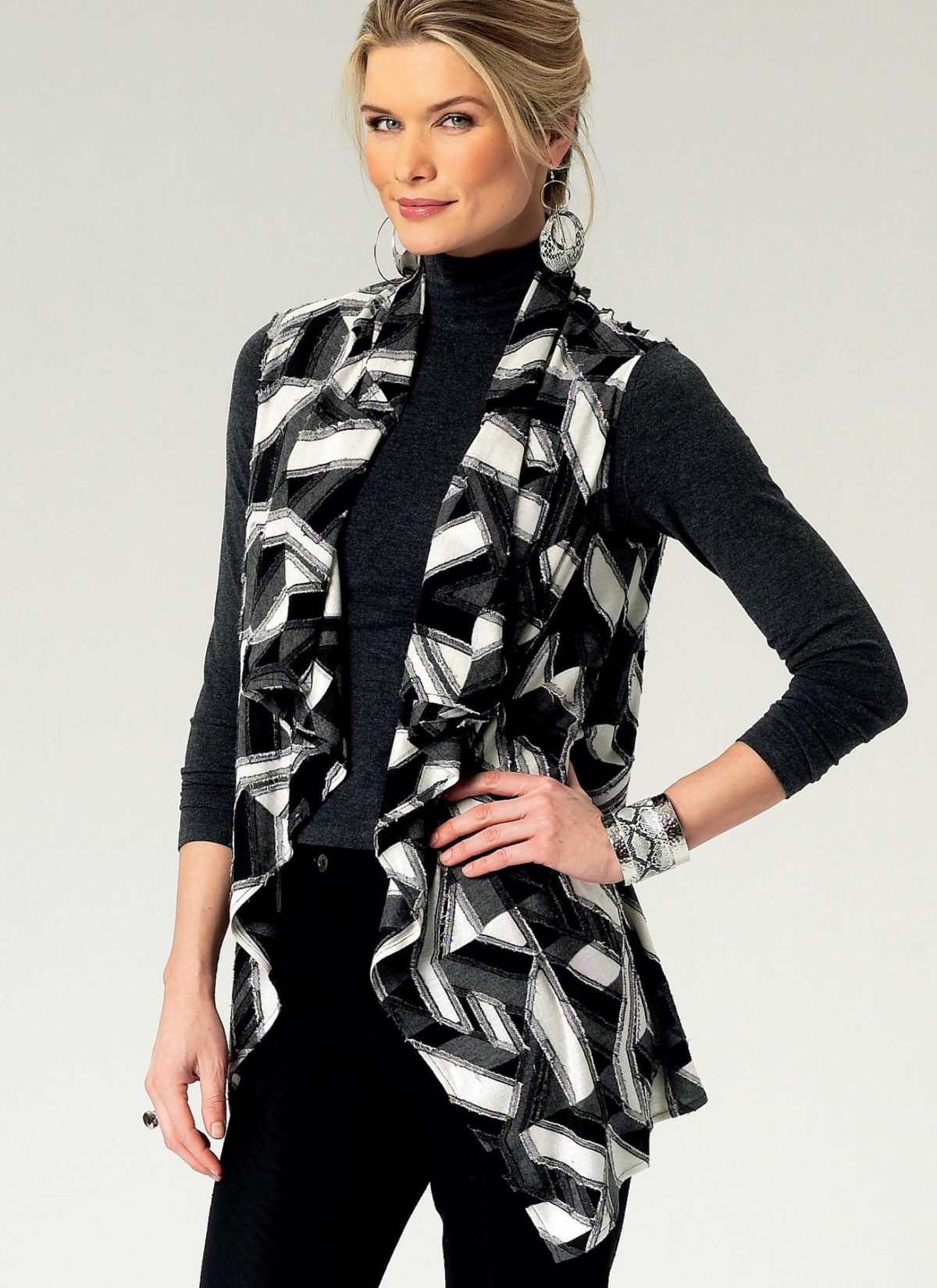 Butterick Sewing Pattern B5789 Misses' Draped Vest and Jackets