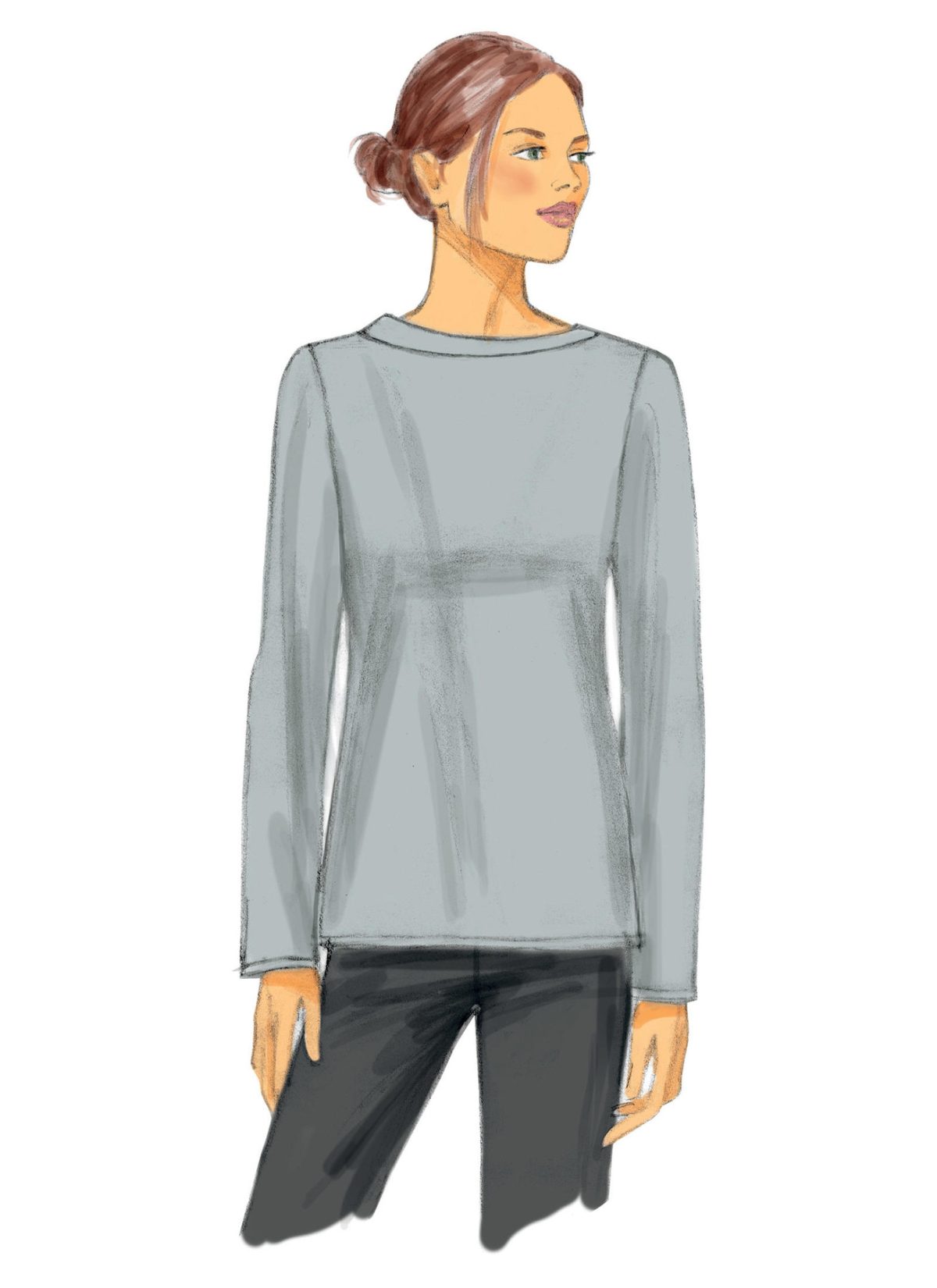 Butterick Sewing Pattern B6132 Misses' Pullover Tops