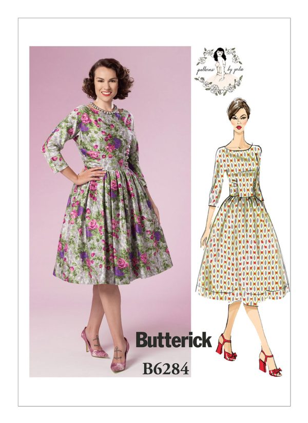 Butterick Sewing Pattern B6284 Misses' Gathered Dresses