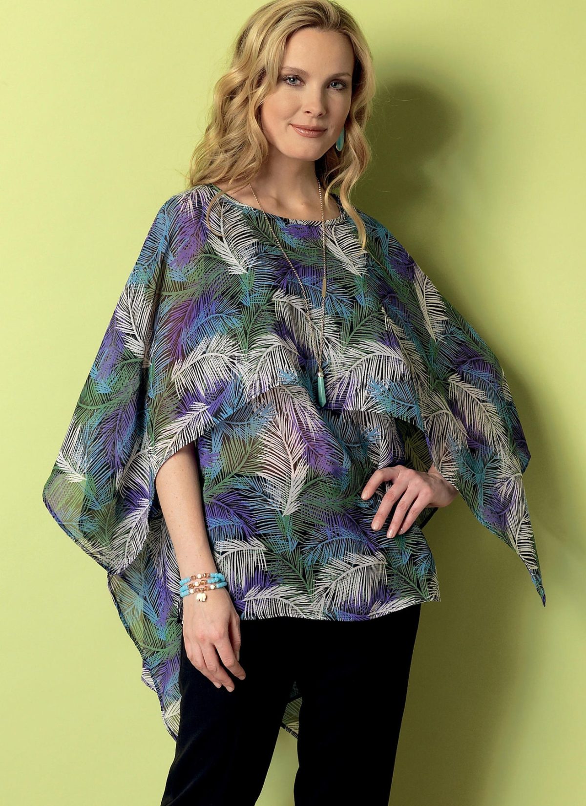 Butterick Sewing Pattern B6356 Misses' Fringe-Trim, Overlay or Notch-Neck Tunics