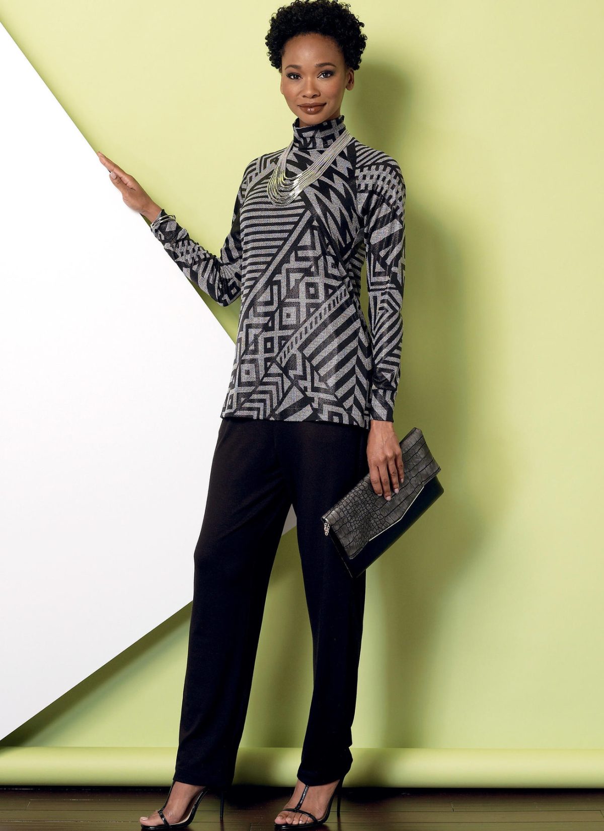 Butterick Sewing Pattern B6389 Misses' Raglan Sleeve Top and Tunic, Shawl Collar Vest, and Pull-On Trousers