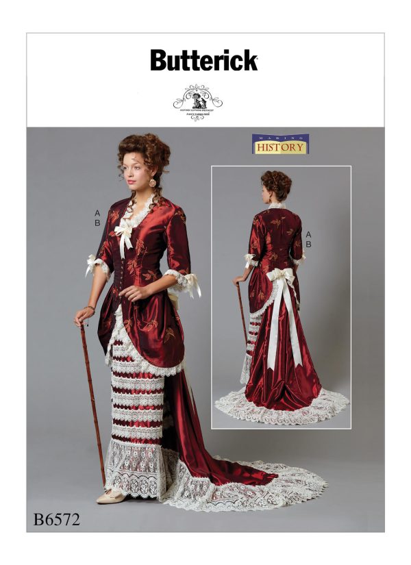 Butterick Sewing Pattern B6572 Misses' Jacket and Skirt with Train