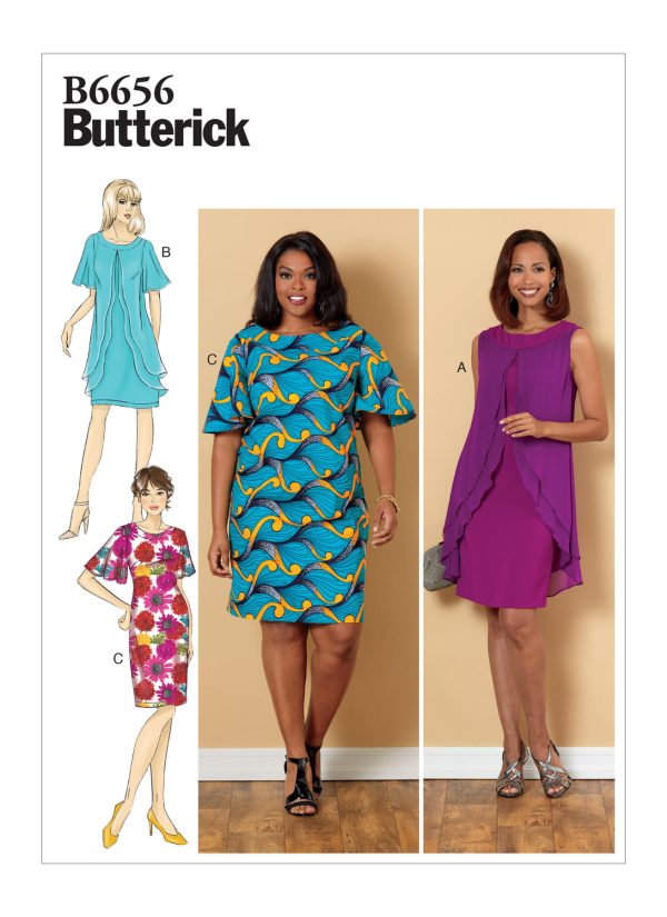 Butterick Sewing Pattern B6656 Misses'/Misses' Petite/Women's/Women's Petite Dress