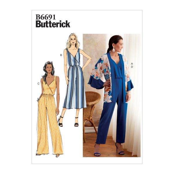 Butterick Sewing Pattern B6691 Misses' Jacket and Jumpsuit