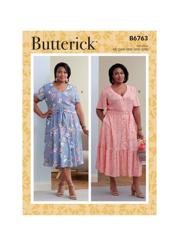 Butterick Sewing Pattern B6763 Women's Dresses