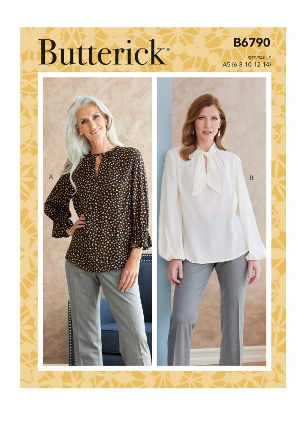 Butterick Sewing Pattern B6790 Misses' Tops