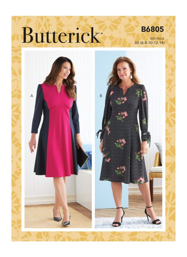 Butterick Sewing Pattern B6805 Misses' Dress