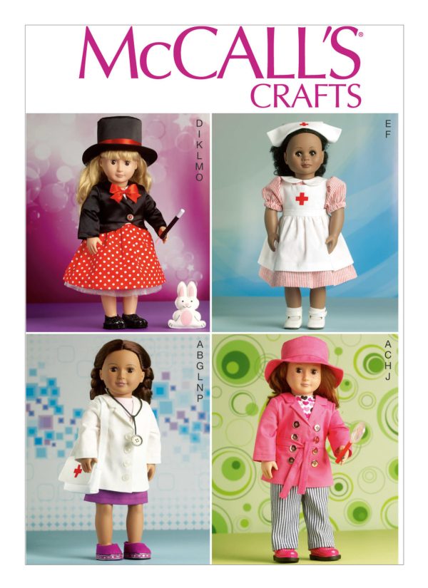 McCall's Sewing Pattern M7031 Workwear Clothes for 18" Doll