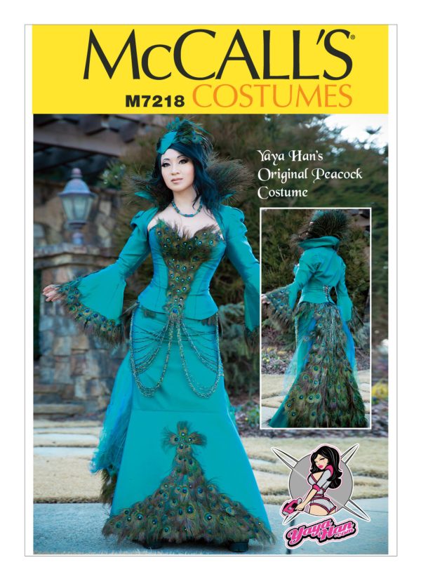 McCall's Sewing Pattern M7218 Yaya Han Peacock Jacket, Corset and Skirt