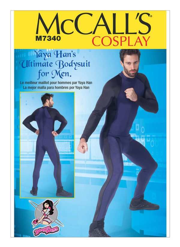McCall's Sewing Pattern M7340 Men's Zippered Bodysuit by Yaya Han
