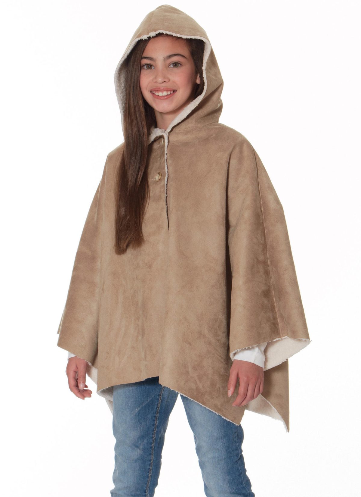 McCall's Sewing Pattern M7460 Children's/Girls'/18" Dolls' Ponchos with Stand-Up Collar or Hood