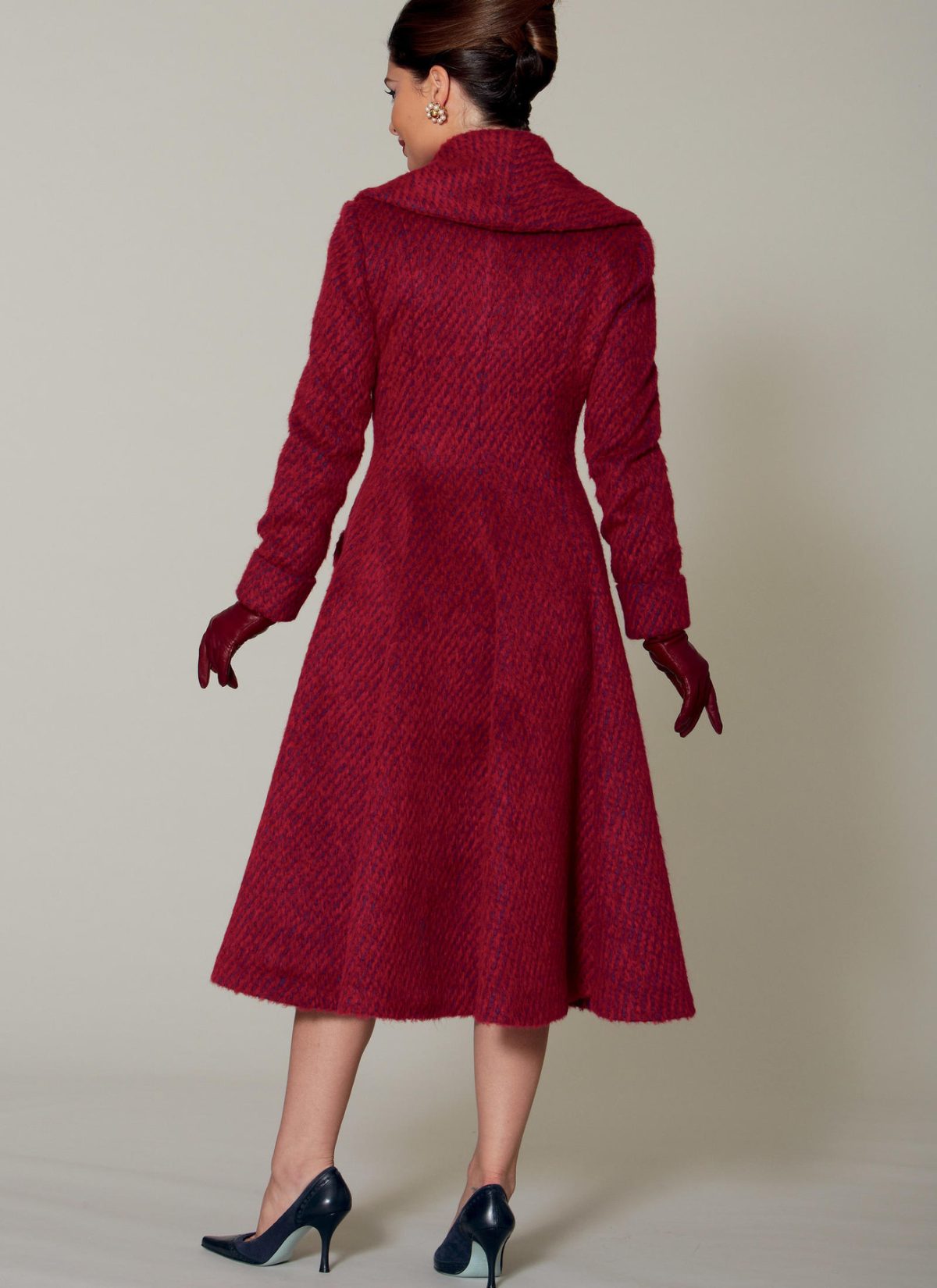 McCall's Sewing Pattern M7478 Misses'/Miss Petite Fit and Flare, Shawl Collar Coats