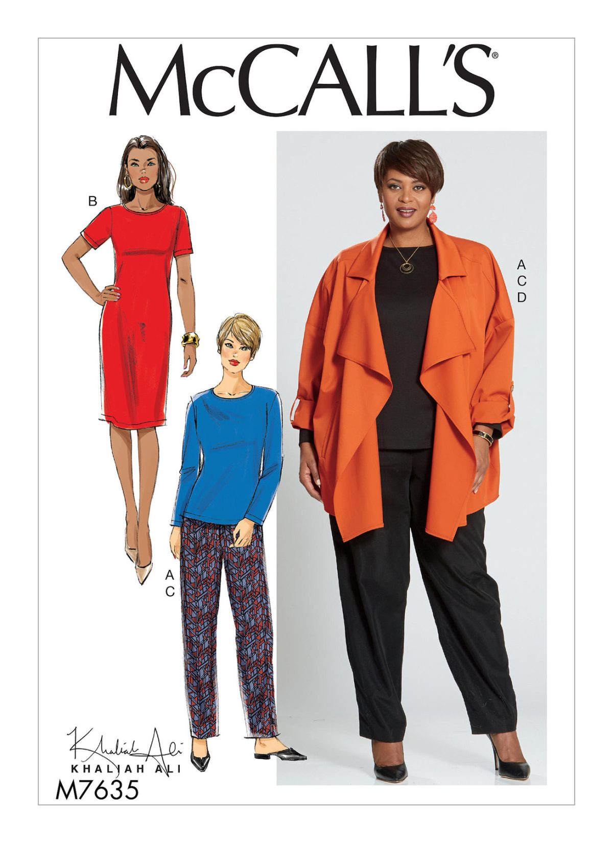 McCall's Sewing Pattern M7635 Misses'/Women's Top, Dress, Pants, and Jacket