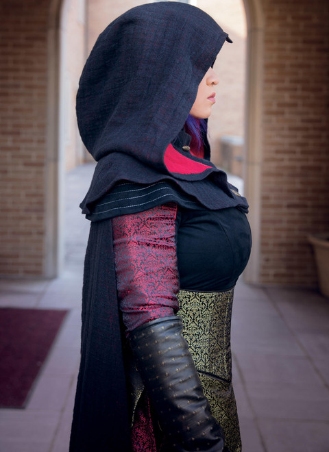 McCall's Sewing Pattern M7645 Misses' Dress, Corset, Hood, Cape, and Gusset Costume