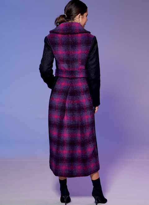 McCall's Sewing Pattern M7667 Misses' Princess Seamed Coats and Belt with Collar Options