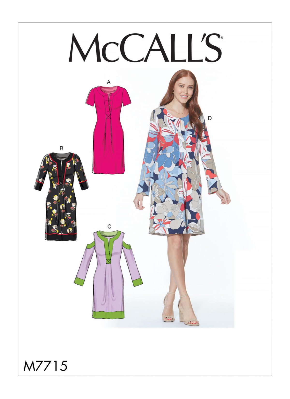 McCall's Sewing Pattern M7715 Misses' Dresses