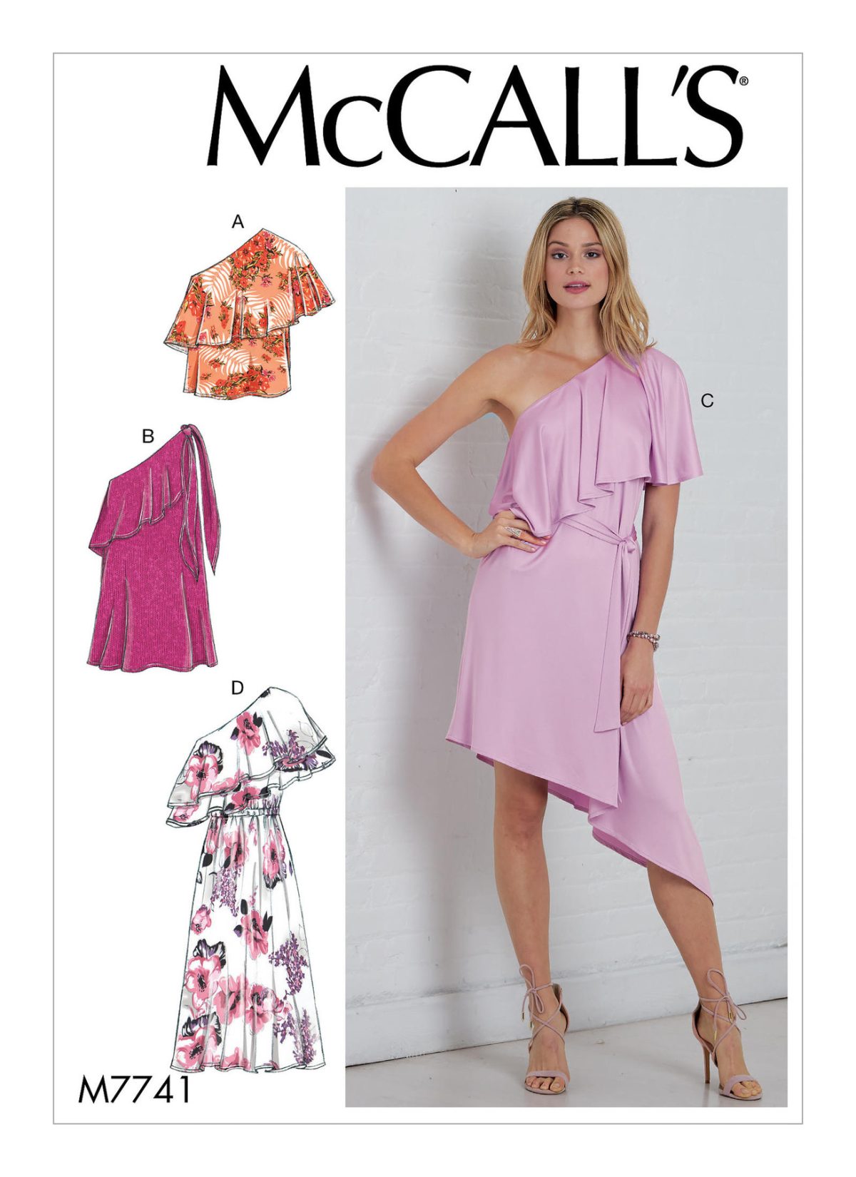 McCall's Sewing Pattern M7741 Misses' Top, Dresses and Belt