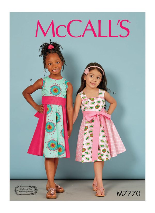 McCall's Sewing Pattern M7770 Children's/Girls' Dresses 