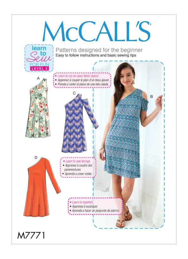 McCall's Sewing Pattern M7771 Misses' Dresses 