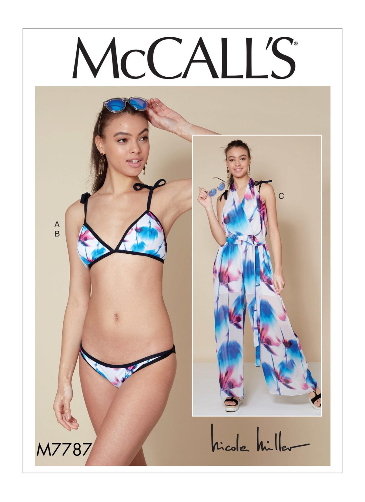 McCall's Sewing Pattern M7787 Misses' Bikini, Jumpsuit and Belt
