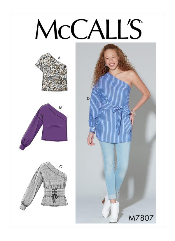 McCall's Sewing Pattern M7807 Misses' Tops, Tunic and Belt