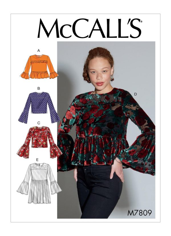 McCall's Sewing Pattern M7809 Misses' Tops