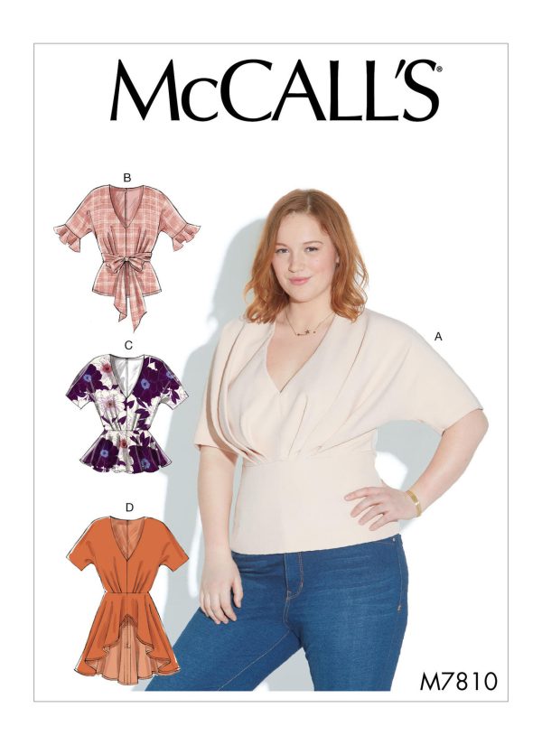 McCall's Sewing Pattern M7810 Misses' Tops