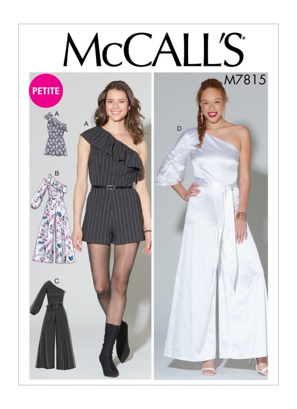 McCall's Sewing Pattern M7815 Misses'/Miss Petite Romper, Jumpsuit and Belt 