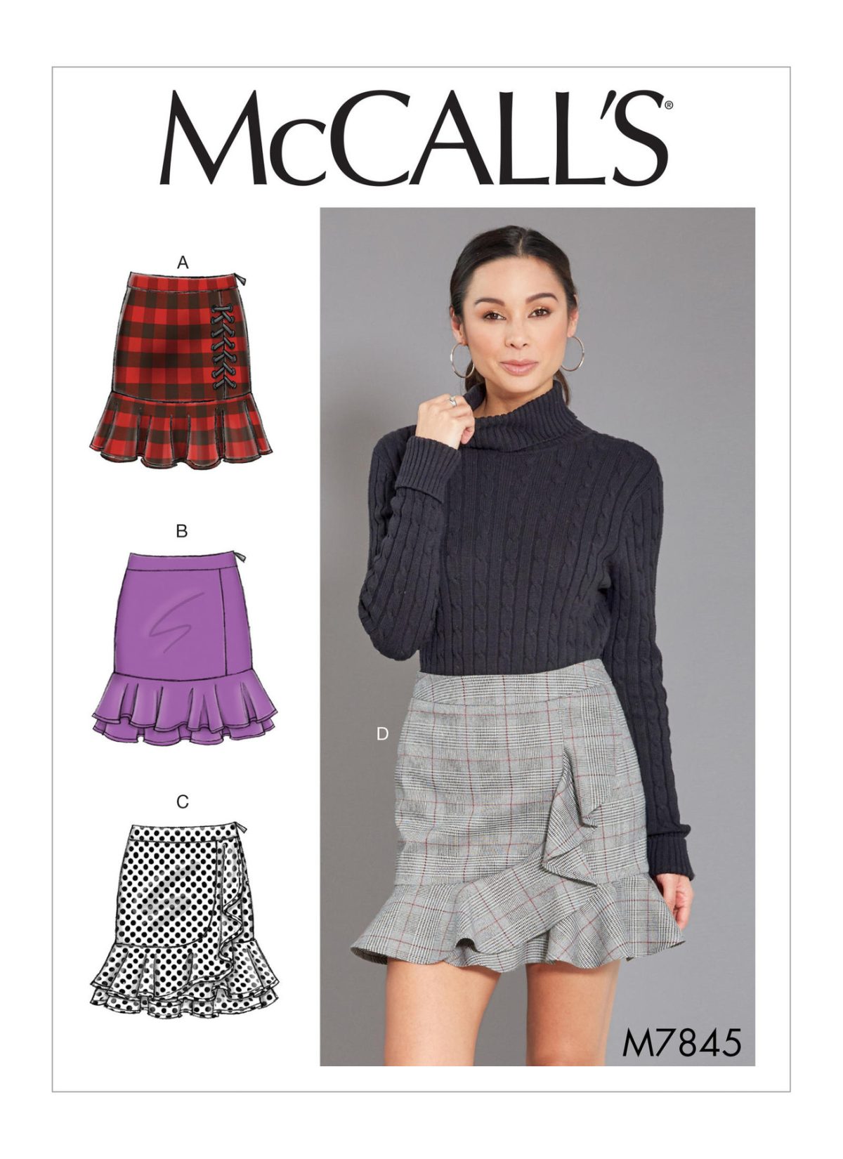 McCall's Sewing Pattern M7845 Misses' Skirts