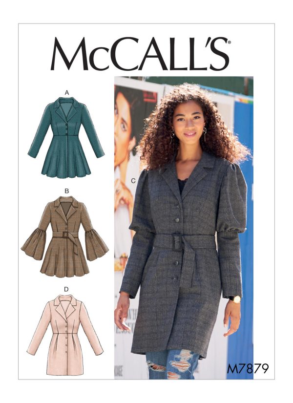 McCall's Sewing Pattern M7879 Misses' Coats 