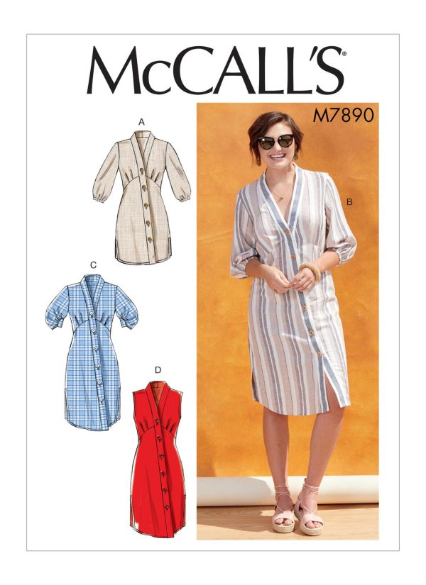 McCall's Sewing Pattern M7890 Misses' Tunic and Dresses 