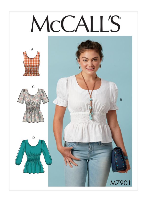 McCall's Sewing Pattern M7901 Misses' Tops 