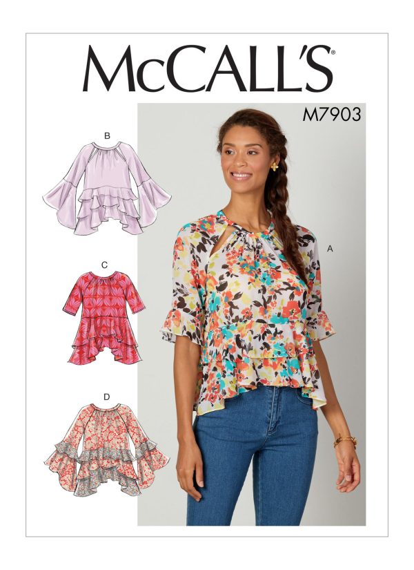 McCall's Sewing Pattern M7903 Misses' Tops 