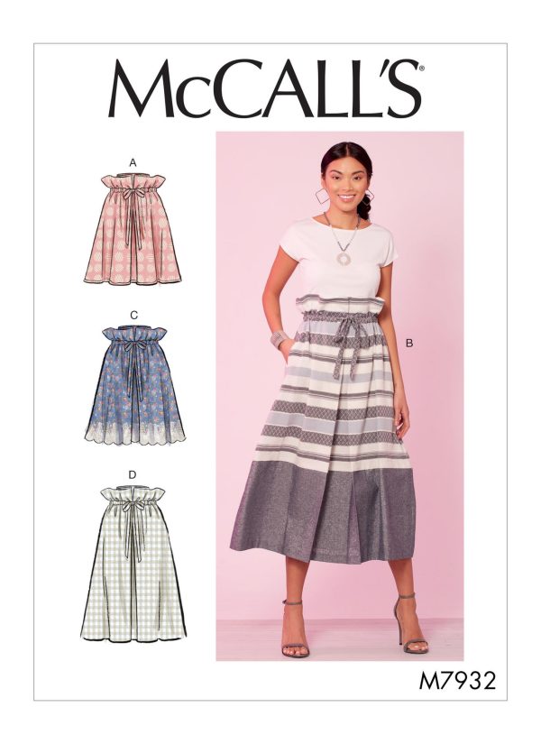 McCall's Sewing Pattern M7932 Misses' Skirts