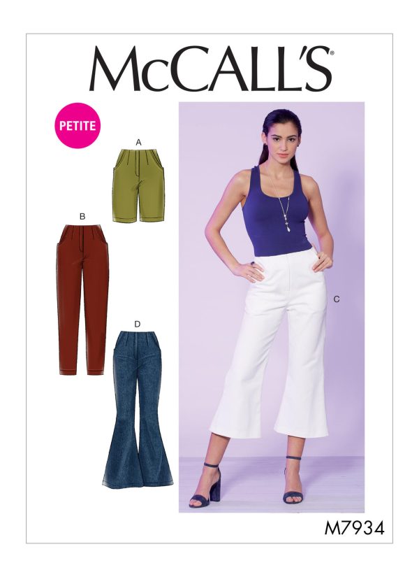 McCall's Sewing Pattern M7934 Misses'/Miss Petite Shorts and Pants