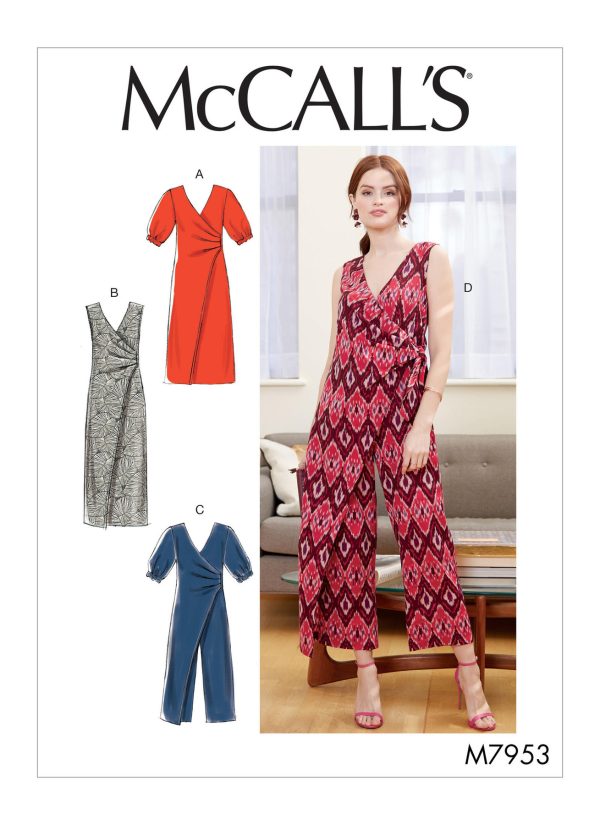 McCall's Sewing Pattern M7953 Misses' Dresses and Jumpsuits 