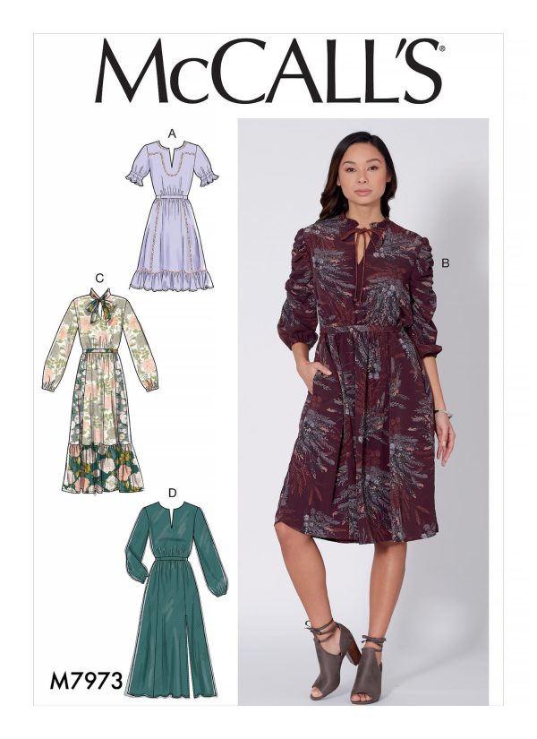 McCall's Sewing Pattern M7973 Misses' Dresses 
