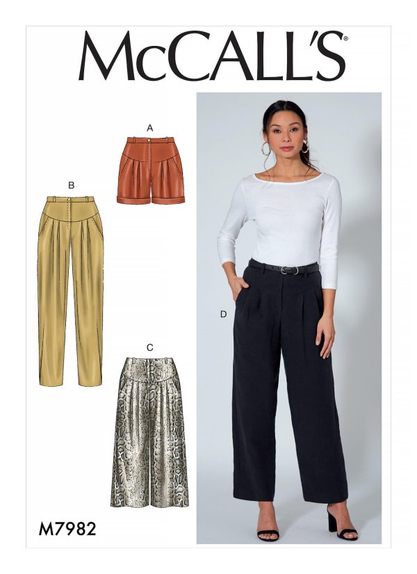 McCall's Sewing Pattern M7982 Shorts and Pants 